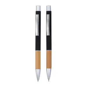 Aluminium writing set with pen and pencil 