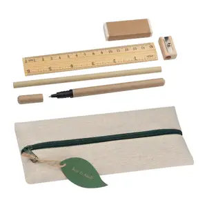 Writing set in a cotton pouch 