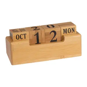 Everlasting bamboo desk calendar