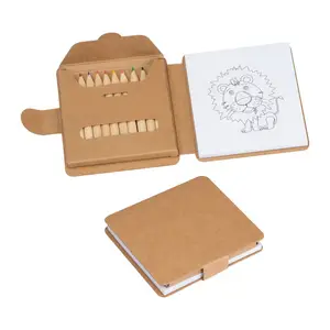 Coloring book with 12 colored pencils