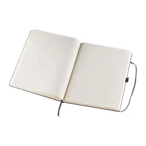 A4 notebook, lined, with elastic strap