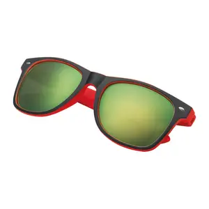 Bicoloured sunglasses with mirrored lenses