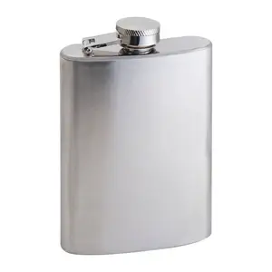 Stainless steel hip flask, 104 ml