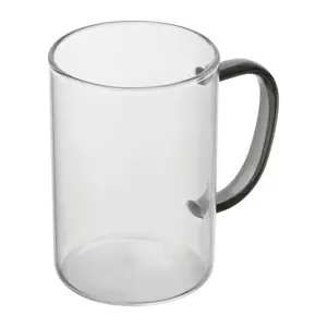 Glass mug with coloured handle, 250 ml
