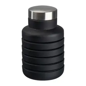 Extandable silicone drinking bottle, 500 ml