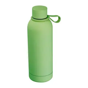 Rubberised drinking bottle with loop, 700 ml