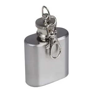 Mini flask in a shape of a key ring, 30 ml